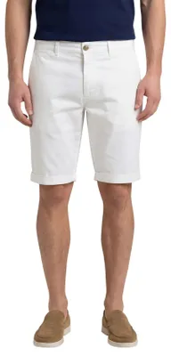 Produktbild von Replay Bermudashorts aus Baumwolle, weiß, einfarbig, Slim Fit