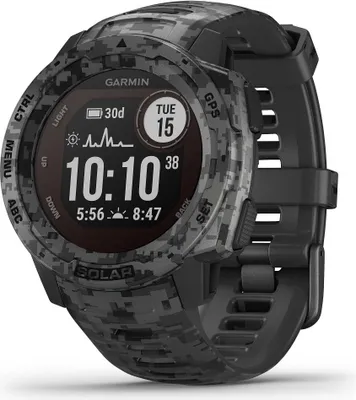 Produktbild von Garmin Instinct Solar Camo Edition, MIP, GPS, 53 g