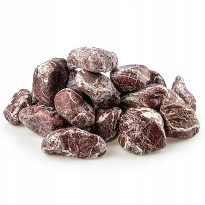 Image de Gravier d'aquarium, 24 kg, 5-15 cm, galets rouges de rivière