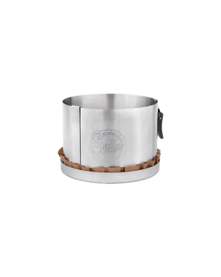 Produktbild von Sallys Springform 15 cm Edelstahl mit perforiertem Boden und Dauerbackfolie