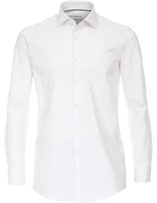 Produktbild von Venti - Modern Fit - Herren Langarm Hemd Jerseyflex (123963800), Größe:45, Farbe:Weiß (000)