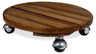 Produktbild von Basis 4 Rollen, Holz, 37 x 37 x 9.5 cm, 8501