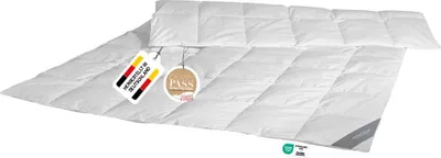 Produktbild von Daunendecke 155x200 cm 100 % Gänsedaunen Medium Ganzjahresdecke Daunen Bettdecke Steppdecke Daunen SPESSARTTRAUM SMARAGD