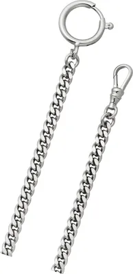 Produktbild von Regent Herren Uhr Taschenuhren Edelstahl Taschenuhrenkette silber URP045