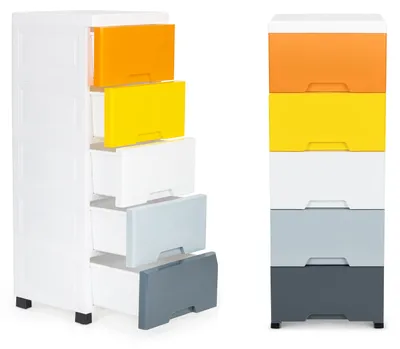 Zdjęcie produktu dla Organizer do szafki z 5 wysuwanymi nogami szuflad na kółkach
