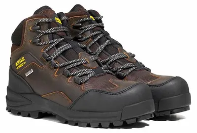 Image de Chaussures de sécurité cuir AIGLE S3 NASSIO EVO DARK BROWN - étanche et respirante
