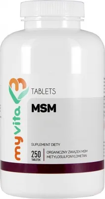 Produktbild von MyVita MSM - 250 Tabletten Hochdosiertes Nahrungsergänzungsmittel