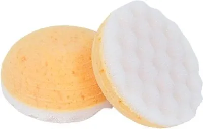 Produktbild von D&L Badeschwamm Set - Rund, Massagefunktion, Polyester, 2er-Pack, Ø 12,5 cm