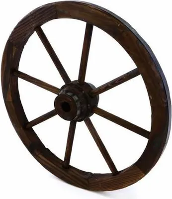 Zdjęcie produktu dla Koło drewniane Garth - stylowa rustykalna dekoracja 50 cm