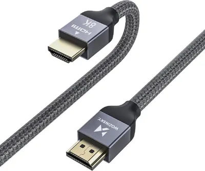 Image de Wozinsky Hdmi 2.1 Cable 8K 60 Hz 48 Gbps / 4K 120 Hz / 2K 144 Hz 1 M Silver (Whdmi-10)