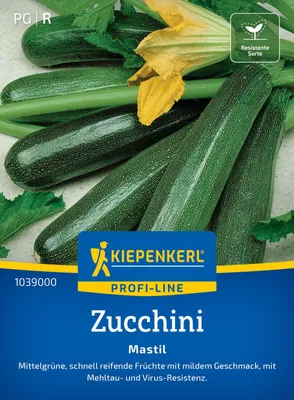Produktbild von Kiepenkerl Zucchinisamen Mastil F1 Cucurbita pepo 6 Pflanzen