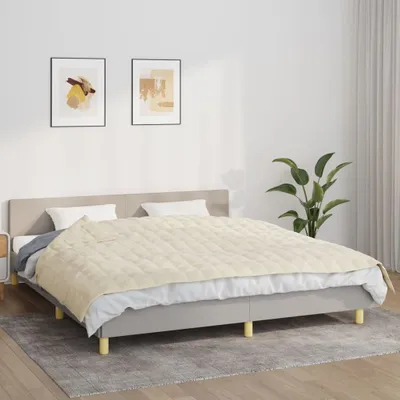 Obrázok produktu pre vidaXL Záťažová deka Light Cream 155x220 cm 7 kg Látka