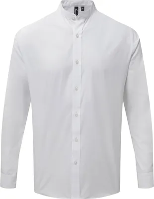 Image de Premier - chemise col papy pour homme manches longues RW9499 (L) (Blanc)