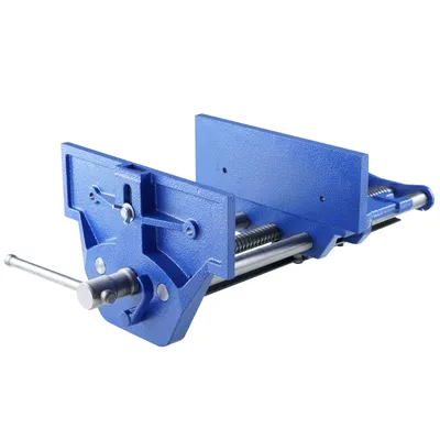 Produktbild von VEVOR Schraubstock für Holzarbeiten 110mm Spanntiefe 335mm Öffnungsbreite Parallelschraubstock aus Gusseisen pulverbeschichtet 11KN Spannkraft Φ15-74mm Spannbereich Ideal für Holzbearbeitungsstudios