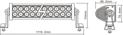 Produktbild von Arbeitsscheinwerfer Lightbar Lichtbalken Offroad LED 1119mm