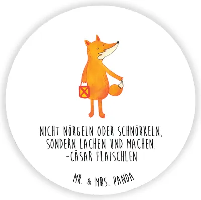 Produktbild von Mr. & Mrs. Panda magnet Fuchs Laterne - Weiß - Geschenk, whiteboardmagnet, Sankt Martin, Kühlschrankmagnet, für magnettafel, Laternenumzug, Positiv, pinnwand, kühlschrank