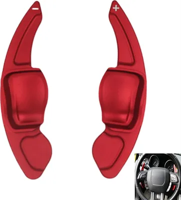 Obrázek produktu pro INF Prodloužení řazení pod volantem 1-pár – Kompatibilní s Volkswagen Golf 6, GTI a R20 Červené