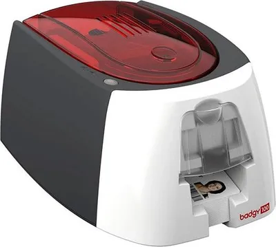 Zdjęcie produktu dla Evolis Badgy 100 - Drukarka kart plastikowych - kolor - sublimacja/termotransfer - karty CR-80 (85,6 x 54 mm) - do 225 kart/h (czarno-białe) / do 80 kart/h (kolorowe) - pojemność: 50 kart - USB 2.0 (B12U0000RS)
