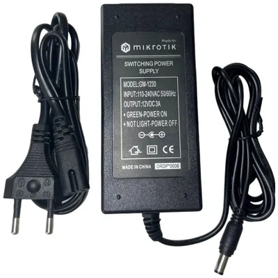 Image de Adaptateur d'alimentation MikroTik GM-1230 12V, 3A, puissance 36W