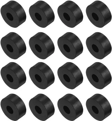 Productafbeelding van Set van 16 rubberen dempingspads - Demping - Geluidsreductie - Trillingsdemping - Isolatie - Dämpfers - Duurzaam - Rubber