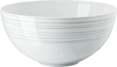 Produktbild von Rosenthal Stripes 2.0, Frühstücksteller, Rund, Porzellan, Dunkles Grau, 1,7 l, Persönlich