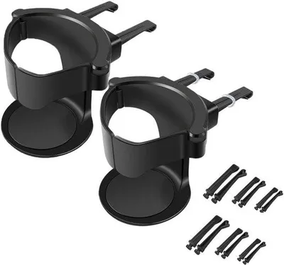 Produktbild von Verstellbare Autohalter für Getränke, 2er Set, Kaffeebecher und Dosenhalter