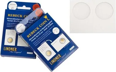 Obrázek produktu pro Holdery - rámečky na mince REBECK - průměr 20 mm. SAMOLEPICÍ