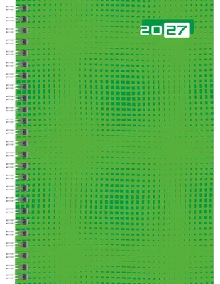 Produktbild von Buchkalender futura 2 A5 1 Woche/2 Seiten Papier grün Kalendarium 2027 Packung mit 3 Stück