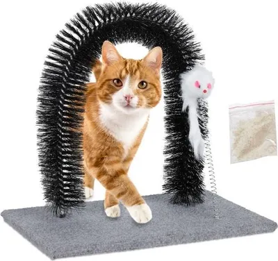 Produktbild von Katzenbürstenbogen mit Spielzeugmaus