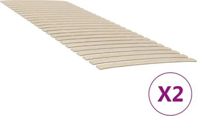 Obrázek produktu pro Maison Exclusive – náhradní rošt s 48 lamelami, 2 ks, 80 × 200 cm