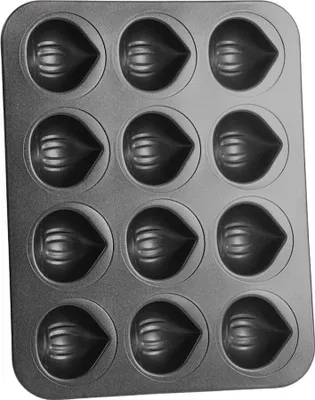 Obrázok produktu pre Forma na muffiny CANDeal v tvare gaštana s 12 dutinami, forma na tortu s nepriľnavým povrchom, forma na koláčiky do rúry, formy na pečenie s rýchlym uvoľňovaním na puding, dezert, penu