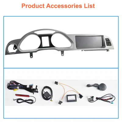 Productafbeelding van Autoradio 8.8 Inch Touchscreen - Android 14 - 4x45W - Enkel Din - Voor Audi A6 2005-2012