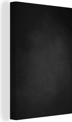 Produktbild von MuchoWow® - Leinwandbilder - Beton - Schwarz - Grau - Strukturiert - Industriell, Wandbild, Wanddeko Bilder Wohnzimmer, 80x120cm