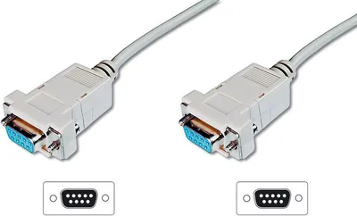 Produktbild von Nullmodem Kabel, 9-pol Buchse / Buchse, Länge: 1,8m, Good Connections®