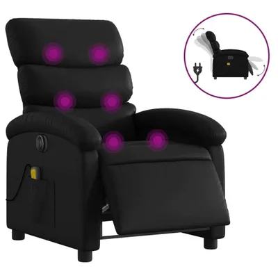 Produktbild von Massagesessel Elektrisch Schwarz Kunstleder
