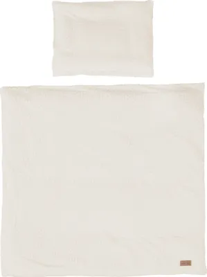 Produktbild von roba Babybettwäsche Seashells Oyster 80 x 80 cm - 2-teiliges Bettwäsche Set für Babys -  Baumwolle - GOTS und  100  - Weiß