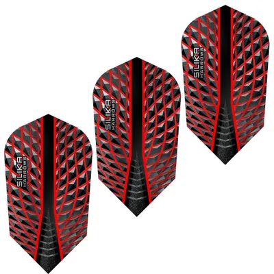 Image de Harrows - Ailettes de fléchettes « Silica » lot de 3 PP6378 (taille unique) (noir/rouge)