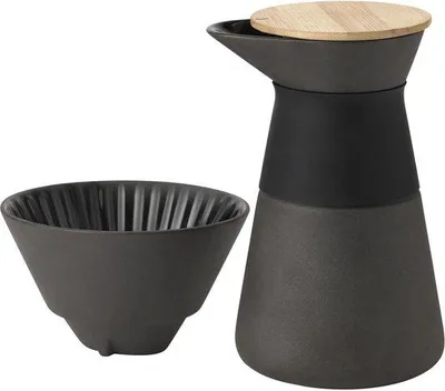 Produktbild von Schwarzer Kaffee-Filterkan 14x14x23,5 cm Slow-Brew