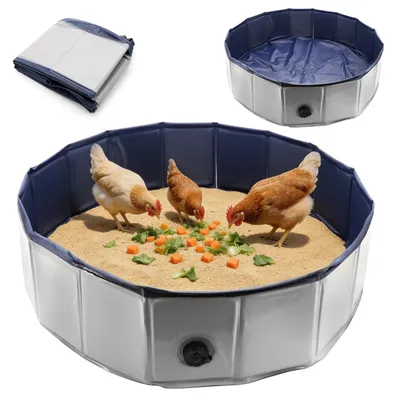 Image de Piscine pliable pour petits animaux de compagnie, dimensions 80 x 20 cm