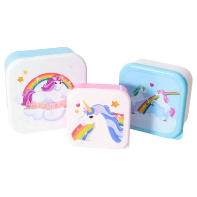 Produktbild von Einhorn Brotdosen im 3er Set