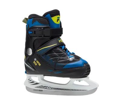 A single ice skate is shown against a white background.