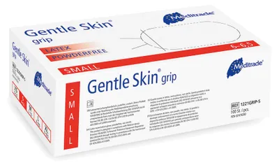 Produktbild von Meditrade Gentle Skin grip - Latex-Untersuchungshandschuhe - Größe S - 100 Stk.