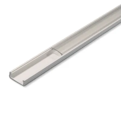 Obrázok produktu pre MasterLED LED Slim profil PVC 16x7mm biely 1m – Plochý LED profil s priehľadným krytom – Mini lišta svetelná lišta