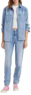 Immagine prodotto di Jeans a vita alta modello "mom" Levi's da donna, anni '80, taglia 29W / 30L