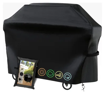 Produktbild von Wetterfeste Grillabdeckung, Abdeckhaube für Gasgrill, Wasserdicht, Winddicht, UV-beständig, Reißfest (145 x 61 x 117)