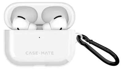 Image de Étui de protection "Tough" pour AirPods Pro 3, avec mousqueton, résistant aux chocs, couleur blanche