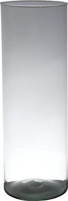 Dekoglas, Vase ZYLINDER H. 30cm D. 9cm transparent rund Glas Hakbijl