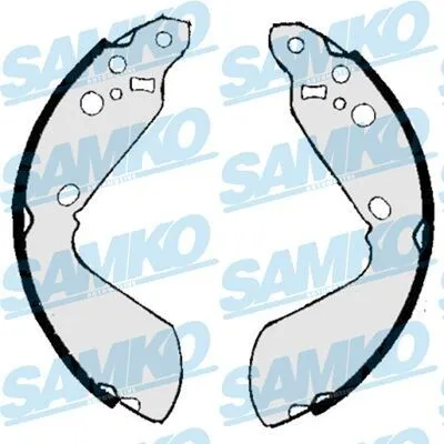 Produktbild von SAMKO Bremsbackensatz Trommelbremse Hinten für SUZUKI Vitara SUV (ET, TA, TD) 254mm 86890