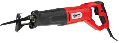 Produktbild von WALTER Säbelsäge 850W, Reciprosäge mit 0-2800 Hübe/min, 28mm Hublänge, 115mm Schnitttiefe, drehbarer Griff, LED-Arbeitsleuchte, verstellbarer Sägeschuh, inkl. Holz- und Metallsägeblatt, 2,7kg leicht
