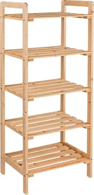 Image de Etagère en bois avec cinq étagères 45x33x112 cm